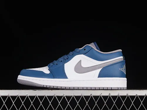 All categories Air Jordan Jordan series basketball shoes Air Jordan 1 Low G version pure original Air Jordan 1 Low "French Blue" AJ1 Joe 1 white blue cultural low-top casual sneakers 553558-412